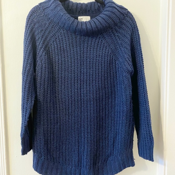 by the way. Autumn Turtle Neck Sweater Navy - Picture 2 of 7